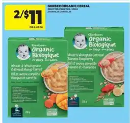 Real Canadian Superstore Gerber Organic Cereal offer