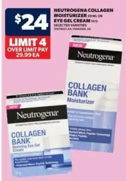 Real Canadian Superstore Neutrogena Collagen Moisturizer or Eye Gel Cream offer