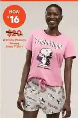 Real Canadian Superstore Women's Peanuts Snoopy Sleep T-Shirt offer