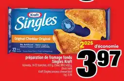 Super C préparation de fromage fondu Singles Kraft offer