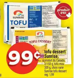 Super C TOFU DESSERT SUNRISE offer