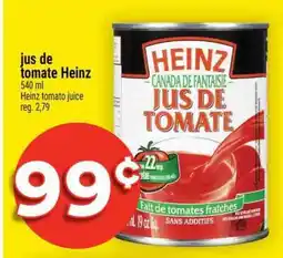 Super C JUS DE TOMATE HEINZ offer