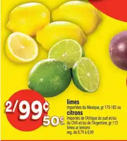 Super C limes ou citrons offer