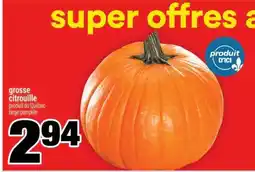 Super C grosse citrouille offer