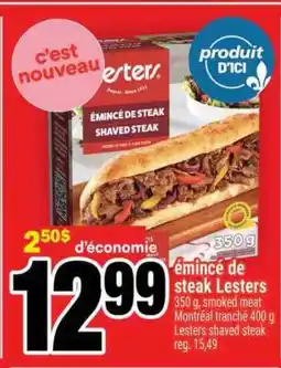 Super C émincé de steak Lesters offer