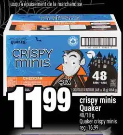 Super C CRISPY MINIS QUAKER offer