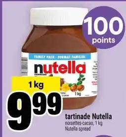 Super C TARTINADE NUTELLA offer