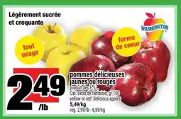 Super C pommes délicieuses jaunes ou rouges offer
