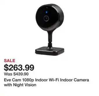 TSC Stores Eve Cam 1080p Indoor Wi-Fi Indoor Camera with Night Vision offer