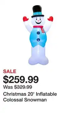 TSC Stores Christmas 20' Inflatable Colossal Snowman offer