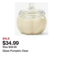 TSC Stores Glass Pumpkin Clear offer