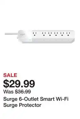 TSC Stores Surge 6-Outlet Smart Wi-Fi Surge Protector offer