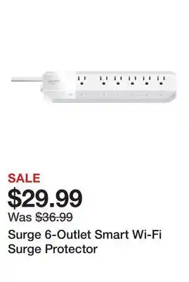 TSC Stores Surge 6-Outlet Smart Wi-Fi Surge Protector offer