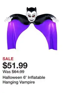 TSC Stores Halloween 6' Inflatable Hanging Vampire offer