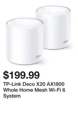 TSC Stores TP-Link Deco X20 AX1800 Whole Home Mesh Wi-Fi 6 System offer