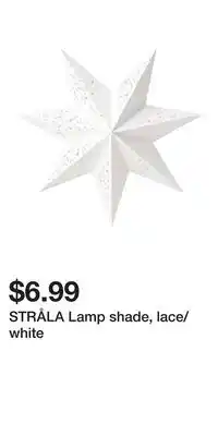IKEA STRÅLA Lamp shade, lace/white offer