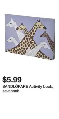 IKEA SANDLÖPARE Activity book, savannah offer