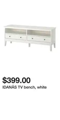 IKEA IDANÄS TV bench, white offer