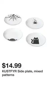 IKEA KUSTFYR Side plate, mixed patterns offer