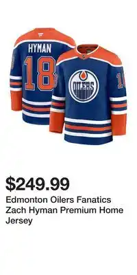 Sport Chek Edmonton Oilers Fanatics Zach Hyman Premium Home Jersey offer