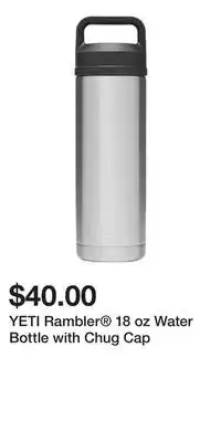 Sport Chek YETI Rambler 18 oz Water Bottle with Chug Cap offer