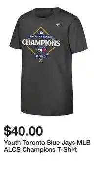 Sport Chek Youth Toronto Blue Jays MLB ALCS Champions T-Shirt offer