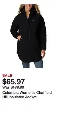Sport Chek Columbia Women's Chatfield Hill Insulated Jacket offer