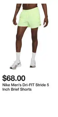 Sport Chek Nike Men's Dri-FIT Stride 5 Inch Brief Shorts offer