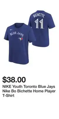 Sport Chek NIKE Youth Toronto Blue Jays Nike Bo Bichette Home Player T-Shirt offer