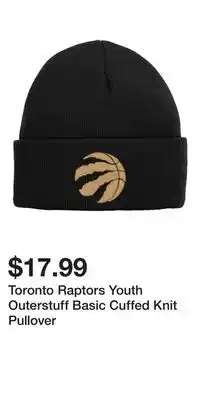 Sport Chek Toronto Raptors Youth Outerstuff Basic Cuffed Knit Pullover offer