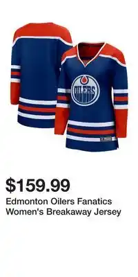 Sport Chek Edmonton Oilers Fanatics Women's Breakaway Jersey offer