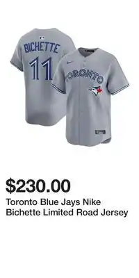 Sport Chek Toronto Blue Jays Nike Bichette Limited Road Jersey offer