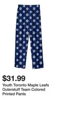 Sport Chek Youth Toronto Maple Leafs Outerstuff Team Colored Printed Pants offer