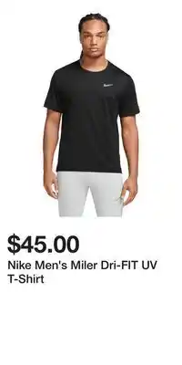 Sport Chek Nike Men's Miler Dri-FIT UV T-Shirt offer