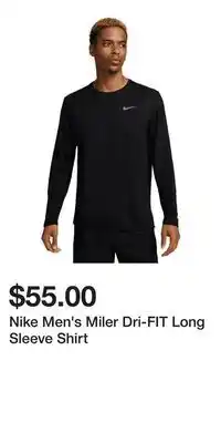 Sport Chek Nike Men's Miler Dri-FIT Long Sleeve Shirt offer
