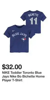Sport Chek NIKE Toddler Toronto Blue Jays Nike Bo Bichette Home Player T-Shirt offer