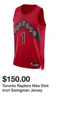 Sport Chek Toronto Raptors Nike Dick Icon Swingman Jersey offer