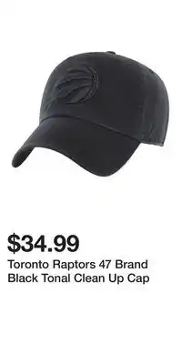 Sport Chek Toronto Raptors 47 Brand Black Tonal Clean Up Cap offer