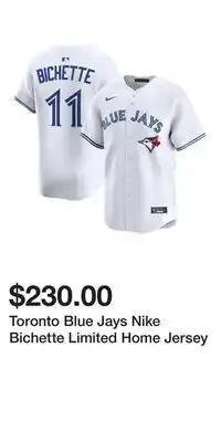 Sport Chek Toronto Blue Jays Nike Bichette Limited Home Jersey offer