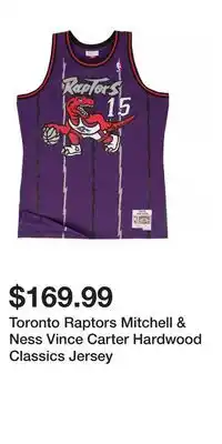 Sport Chek Toronto Raptors Mitchell & Ness Vince Carter Hardwood Classics Jersey offer