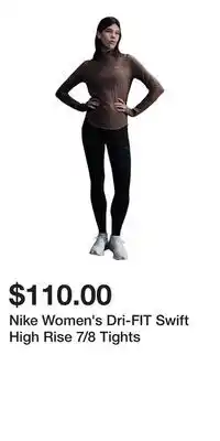Sport Chek Nike Women's Dri-FIT Swift High Rise 7/8 Tights offer
