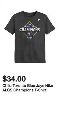 Sport Chek Child Toronto Blue Jays Nike ALCS Champions T-Shirt offer