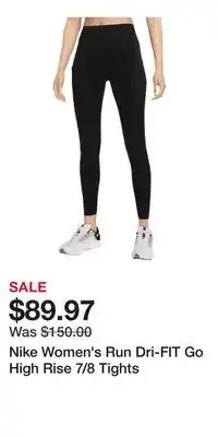 Sport Chek Nike Women's Run Dri-FIT Go High Rise 7/8 Tights offer