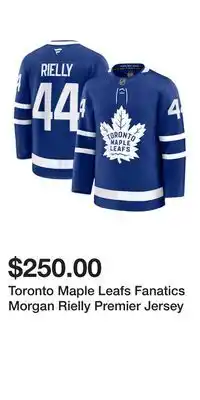 Sport Chek Toronto Maple Leafs Fanatics Morgan Rielly Premier Jersey offer