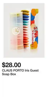 Holt Renfrew CLAUS PORTO Iris Guest Soap Box offer