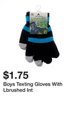 Dollarama Boys Texting Gloves With Lbrushed Int offer