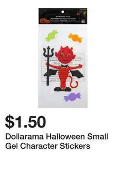 Dollarama Dollarama Halloween Small Gel Character Stickers offer
