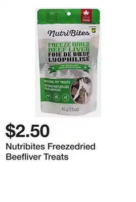 Dollarama Nutribites Freezedried Beefliver Treats offer