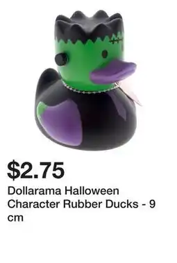 Dollarama Dollarama Halloween Character Rubber Ducks - 9 cm offer