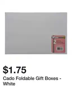 Dollarama Cado Foldable Gift Boxes - White offer